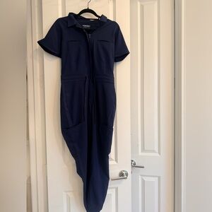 NWOT Navy Blue Mandala Jumpsuit